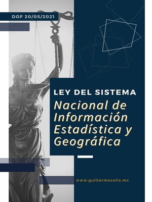cover image of Ley del Sistema Nacional de Información Estadística y Geográfica